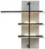 Wohnconcept Como Wandregal Holzwerkstoff/Granit Steinfurnier Sahara, 120x137x31cm