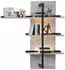 Wohnconcept Como Wandregal Holzwerkstoff/Granit Steinfurnier Sahara, 120x137x31cm