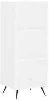 Regalschrank Wei&szlig; 34,5x32,5x90 Cm Holzwerkstoff Vidaxl