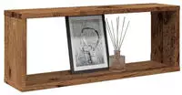 vidaXL W&uuml;rfel-Wandregale 6 Stk. Altholz-Optik 60x15x23 Holzwerkstoff