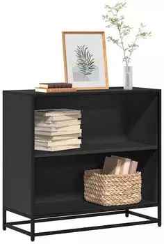 vidaXL B&uuml;cherregal Schwarz 80,5x35x76cm Holzwerkstoff (849104)