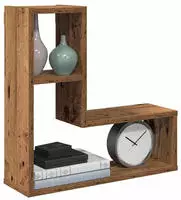 vidaXL Wandregale 2 Stk. Altholz-Optik 50x15x50 Holzwerkstoff