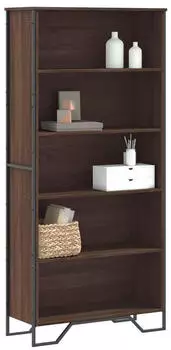 vidaXL B&uuml;cherregal Braun Eichen-Optik 80x31x169cm Holzwerkstoff (3295316)