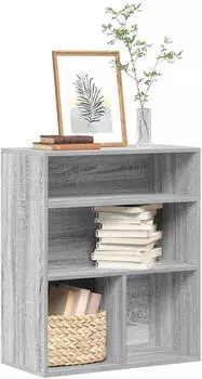 vidaXL B&uuml;cherregal Grau Sonoma 60x30x71,5cm Holzwerkstoff (860315)