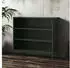 Jan Nowak Luca Bücherregal Metall, Industrial, Flaschengrün, 100x90x35cm