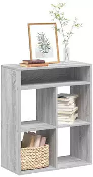 vidaXL B&uuml;cherregal Sonoma-Grau 66x31x80cm Holzwerkstoff (860297)