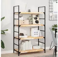 vidaXL Schweberegal 60x40x4 cm Massivholz Akazie Unbehandelt