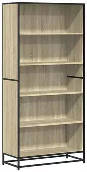 vidaXL B&uuml;cherregal Sonoma-Eiche 80,5x35x170,5cm Holzwerkstoff