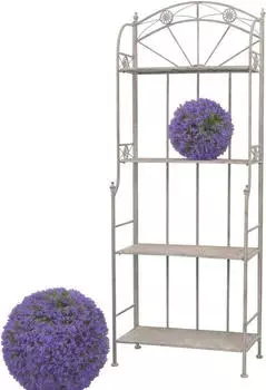 Home Affaire Standregal 4 B&ouml;den Metall grau 60x159x31cm (57063254-0)