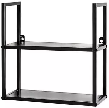 HAKU Wandregal Metall Schwarz 36x36x15cm (25563)