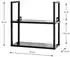HAKU Wandregal Metall Schwarz 36x36x15cm (25563)
