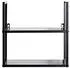 HAKU Wandregal Metall Schwarz 36x36x15cm (25563)