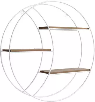 Mirjan24 Pulenzo Wandregal Hängeschrank Holzwerkstoff 3 Fächer 44x44x10cm (Pulenzo)
