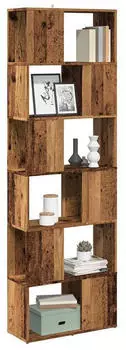 vidaXL B&uuml;cherregal/Raumteiler Altholz-Optik 60x24x186cm (856730)