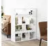 vidaXL Raumteiler Bücherregal Weiß Holzwerkstoff 100x33x125,5cm