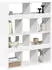 vidaXL Raumteiler Bücherregal Weiß Holzwerkstoff 100x33x125,5cm