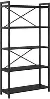 vidaXL B&uuml;cherregal Schwarz Eichen-Optik 80 x 30 x 155 cm Holzwerkstoff