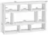 Finebuy Wandregal Hängeregal Holz Weiß 75x51x16cm (SuVa14523_1)
