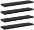 vidaXL Regalbretter 4er-Set Holzwerkstoff Schwarze Eiche 40x10x1,5cm (875045)