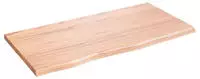 vidaXL Wandregal Hellbraun 80x40x2 cm Massivholz Eiche Behandelt