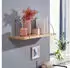 Finebuy Wandregal Mango Massivholz/Metall 60cm Industrial Design (FB34739)