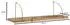 Finebuy Wandregal Mango Massivholz/Metall 60cm Industrial Design (FB34739)