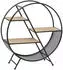 Atmosphera Timeo Rundes Standregal, Metall, Schwarz, Ø50cm