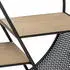 Atmosphera Timeo Rundes Standregal, Metall, Schwarz, Ø50cm