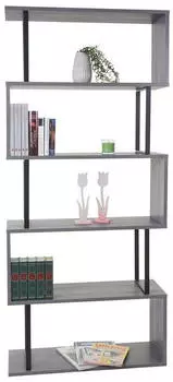 MCW B&uuml;cherregal MCW-A27 Standregal 3D-Struktur 5 Ebenen 80x183x30cm (MCW-A27)