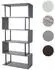 MCW Bücherregal MCW-A27 Standregal 3D-Struktur 5 Ebenen 80x183x30cm (MCW-A27)