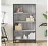vidaXL Bücherregal Grau Sonoma Holzwerkstoff 80,5x35x139cm (3300848)