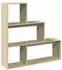vidaXL Raumteiler-Bücherregal 3 Stufen Sonoma-Eiche 123x29x123cm (857987)