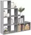 vidaXL Raumteiler-Bücherregal 4 Stufen Grau Sonoma 131,5x29x131,5cm (857972)