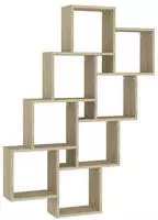 vidaXL W&uuml;rfelregal Sonoma-Eiche 90x15x119 cm Holzwerkstoff