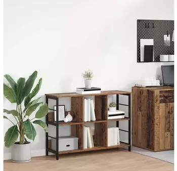 vidaXL B&uuml;cherregal Altholz-Optik 102x32x72,5cm (884016)