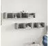 vidaXL Wandschränke 2 Stk. Grau Sonoma 99x18x16,5cm Holzwerkstoff (840454)