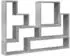 vidaXL Wandregal Holzwerkstoff Betongrau 96x12x64cm (840803)