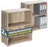 Casaria Vela Bücherregal 2er-Set, Eiche, MDF, 77x60x28cm, 150kg (996565)
