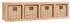 vidaXL Wandregal mit Körben 62x18x16cm Massivholz Nussbaum (350370)