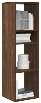 vidaXL B&uuml;cherregal Holzwerkstoff Braun Eichen-Optik 34x31x112cm (860289)