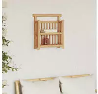 vidaXL Wandregal Wandhalterung Natur 40 x 13 x 44 cm Bambus