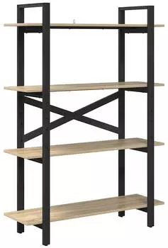 vidaXL B&uuml;cherregal Sonoma-Eiche 100x33,5x140cm Holzwerkstoff