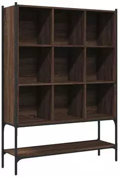vidaXL B&uuml;cherregal Holzwerkstoff Braun Eichen-Optik 102x30x141,5cm (3214333)