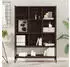 vidaXL Bücherregal Holzwerkstoff Braun Eichen-Optik 102x30x141,5cm (3214333)