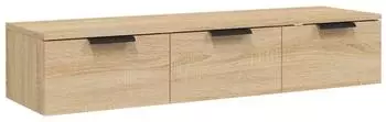 vidaXL Wandschrank Sonoma-Eiche 102x30x20cm Holzwerkstoff (811406)