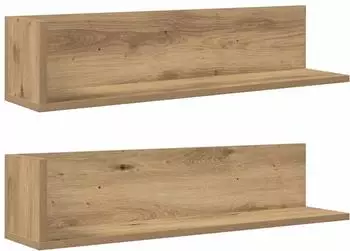 vidaXL Wandregale 2 Stk. Artisan-Eiche 75x16,5x16,5cm Holzwerkstoff (860039)