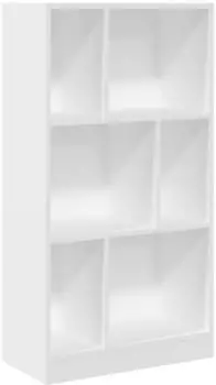 vidaXL B&uuml;cherregal wei&szlig; 57x28,5x107,5cm Holzwerkstoff (848003)