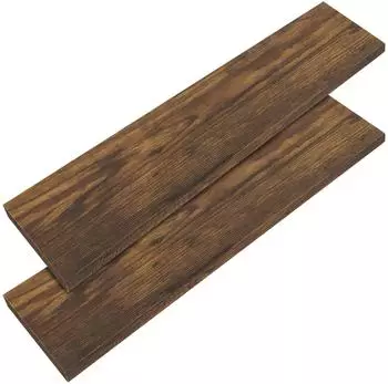 Casaria Wandregal dunkle Eiche 110cm, 15kg Tragkraft, 2er-Set (4251779130658)