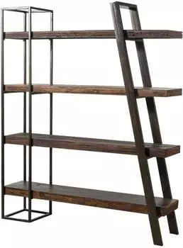Massivmoebel24 Sevilla Standregal Akazie/Altholz 150x35x180cm braun lackiert (33-350-753-0010)
