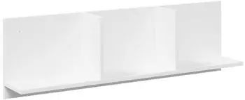 vidaXL Wandschrank Holzwerkstoff wei&szlig; 100x16,5x30cm